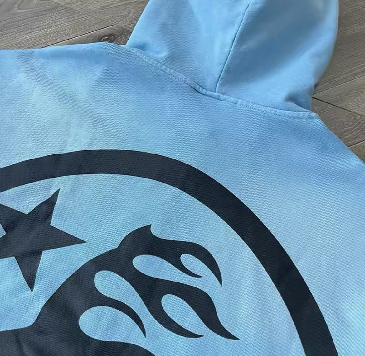 Hellstar blue  zip up hoodie