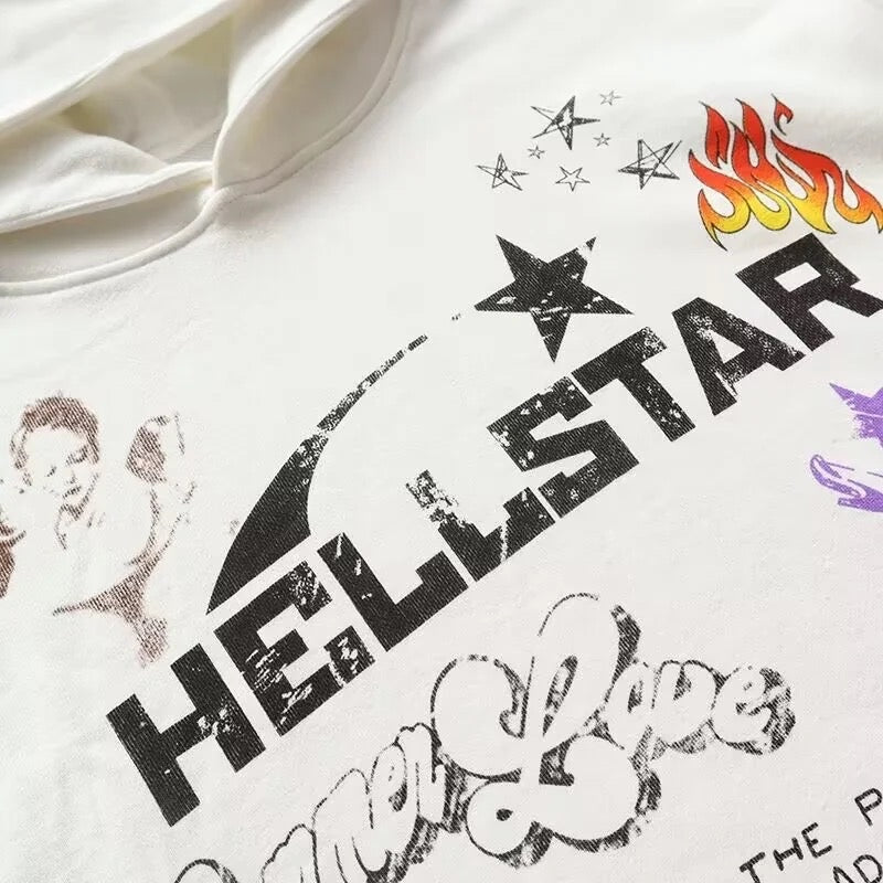 2023SS Hellstar Logo Print Hoodie