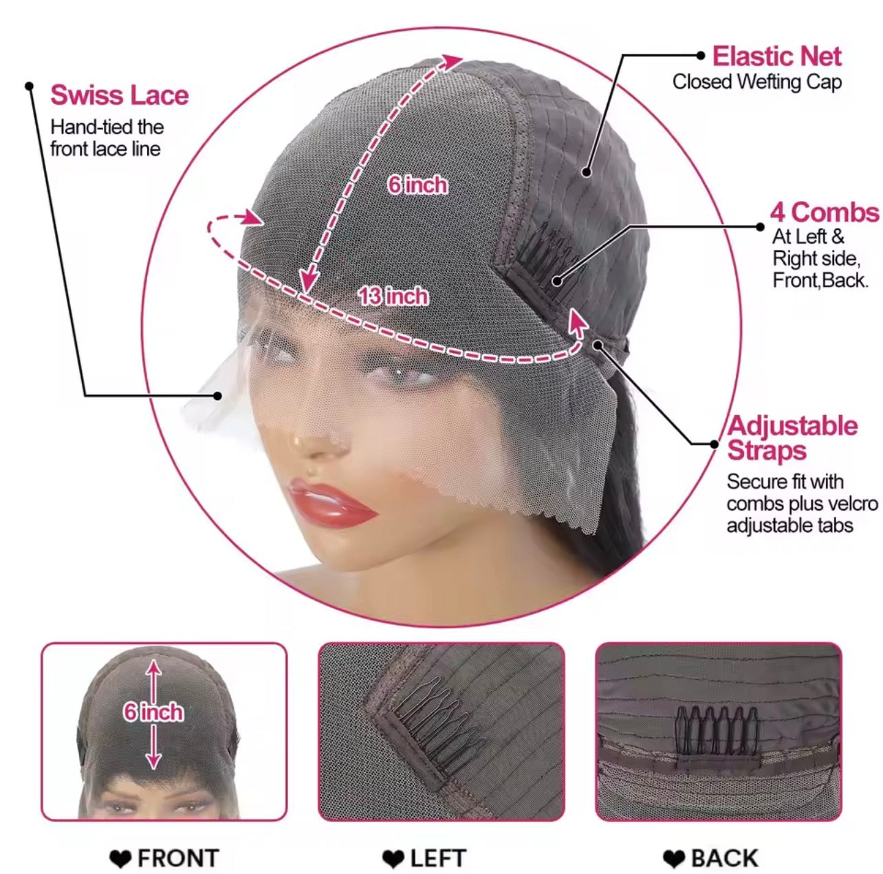 40 46 Inch 13x4 13x6 HD Transparent Bone Straight Lace Front Wigs 220 Density Brazilian Human Hair Wigs For Women