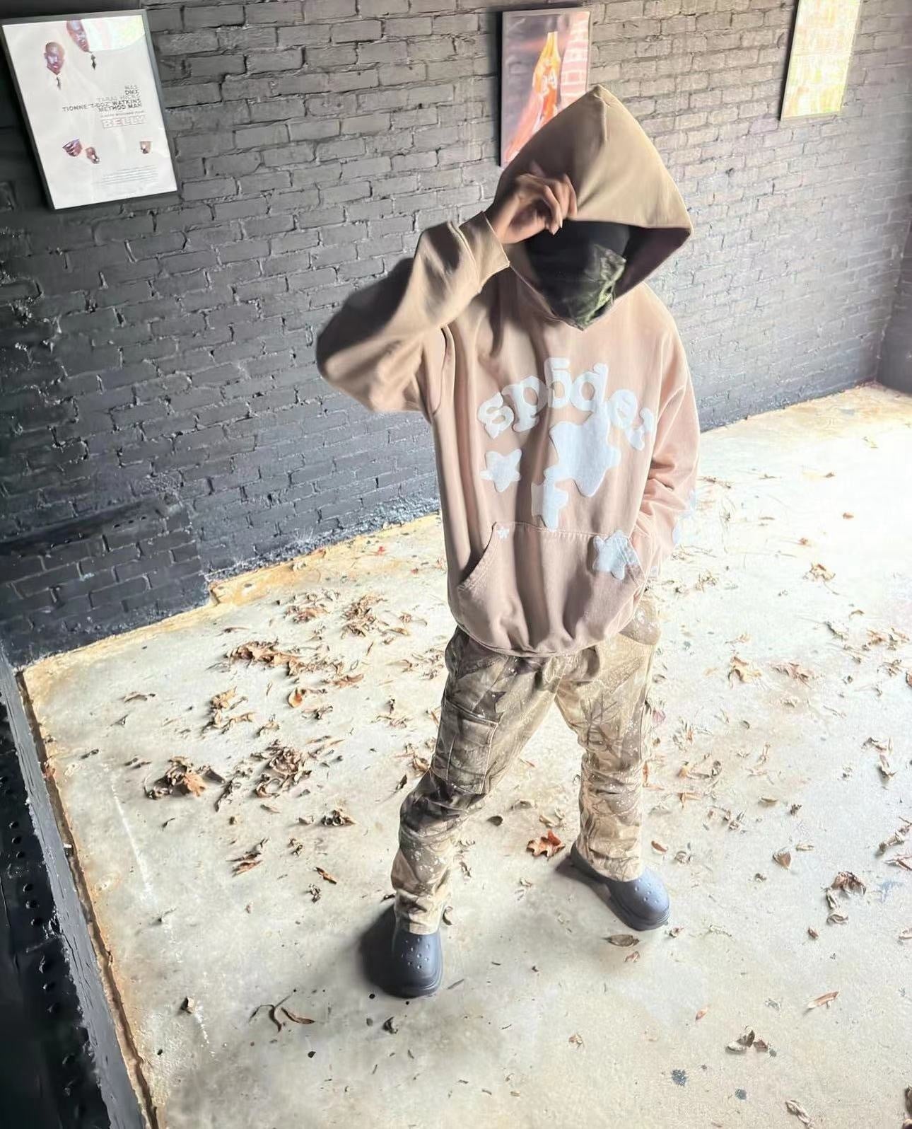 Sp5der Beluga Hoodie 'Sand'