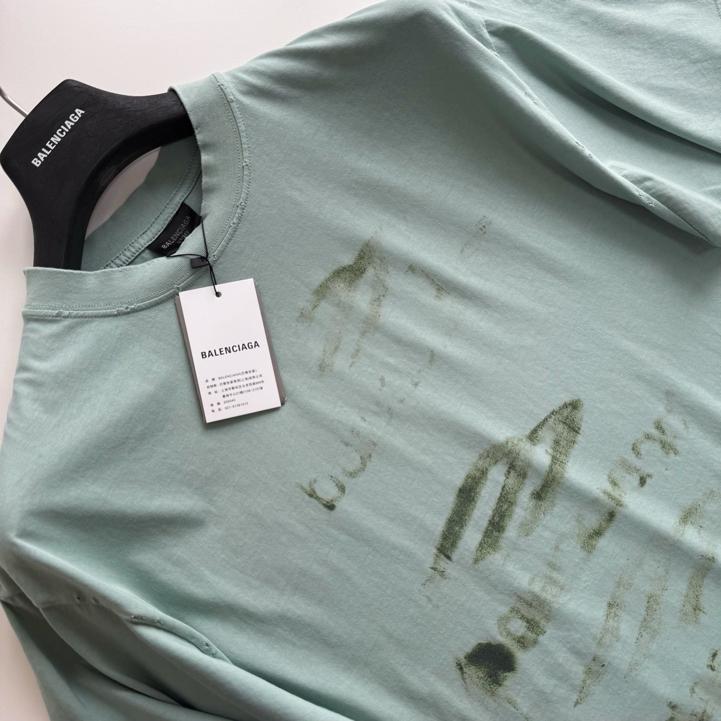 Balenciaga  DIY Imprint Cropped T-Shirt