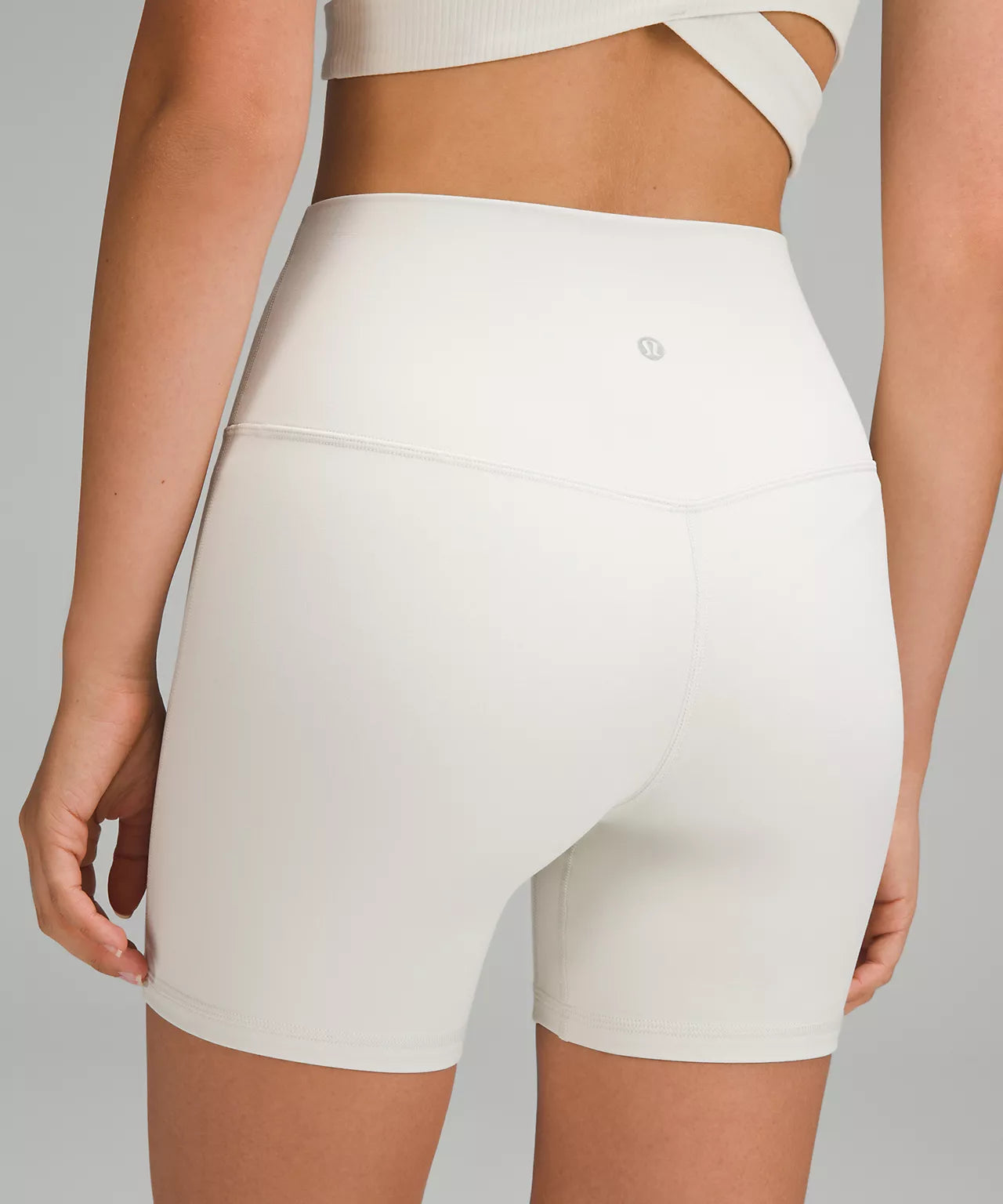 Lululemon bone high rise shorts