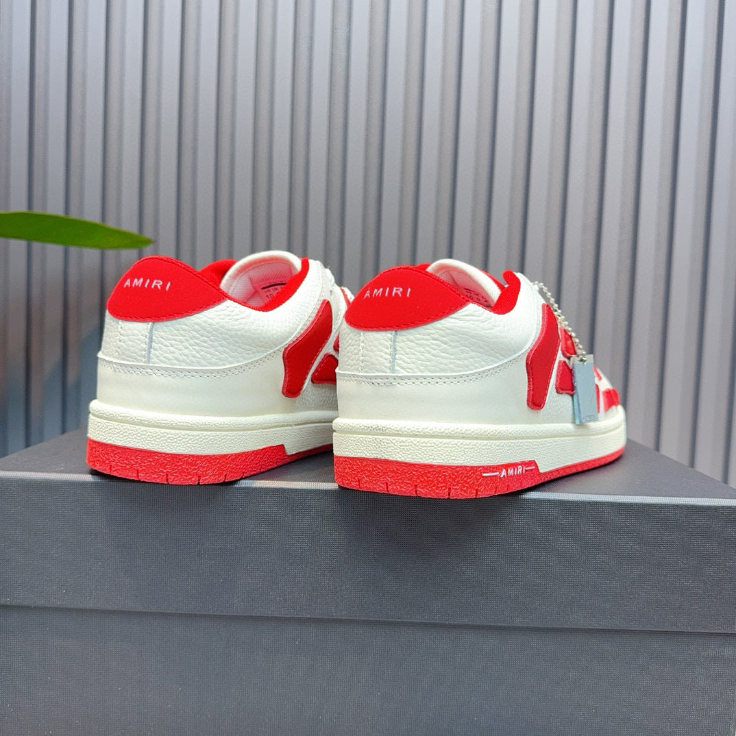 Amiri Skel Top Low 'red  white '