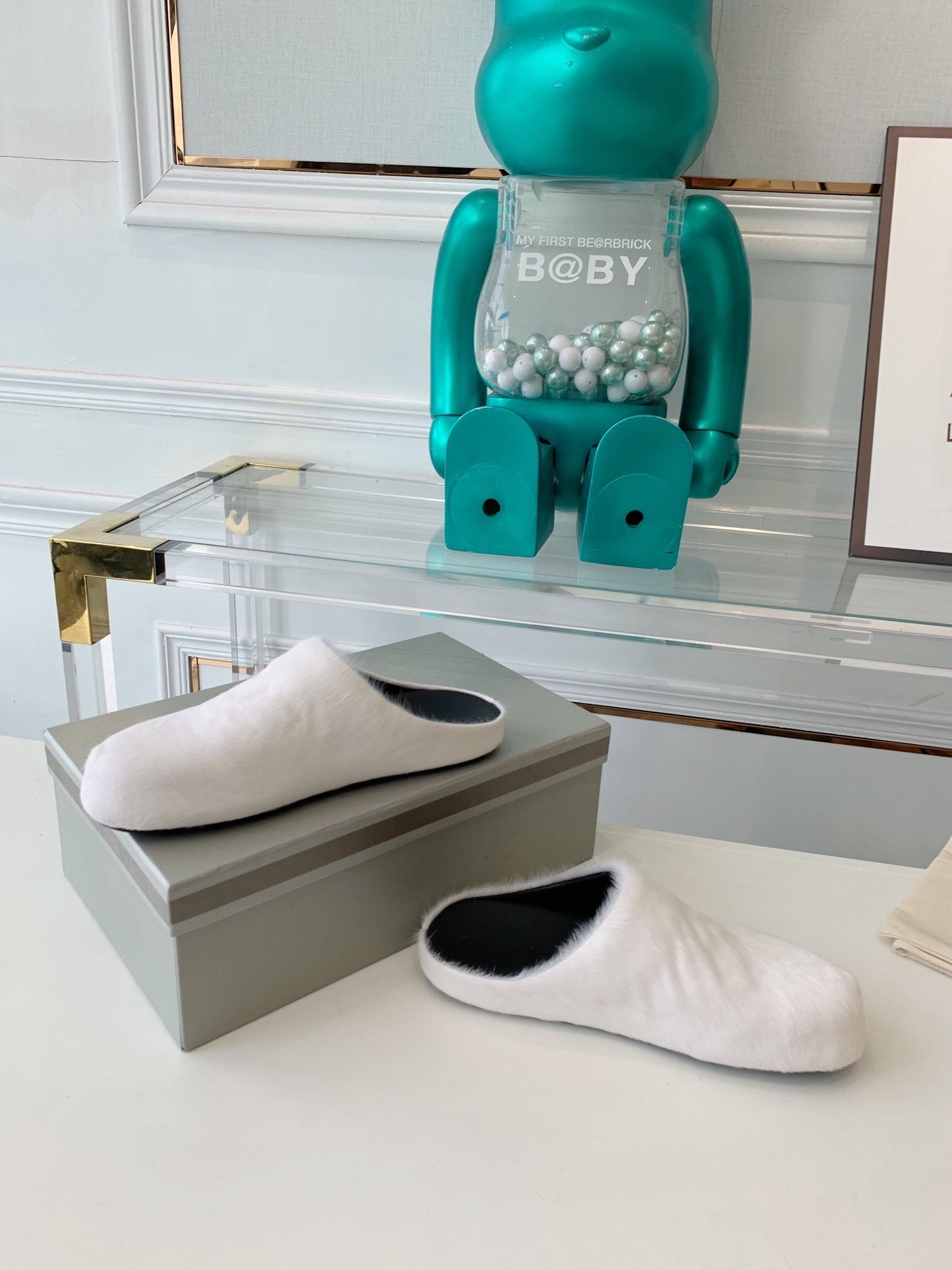 Marni slides loafers dark white