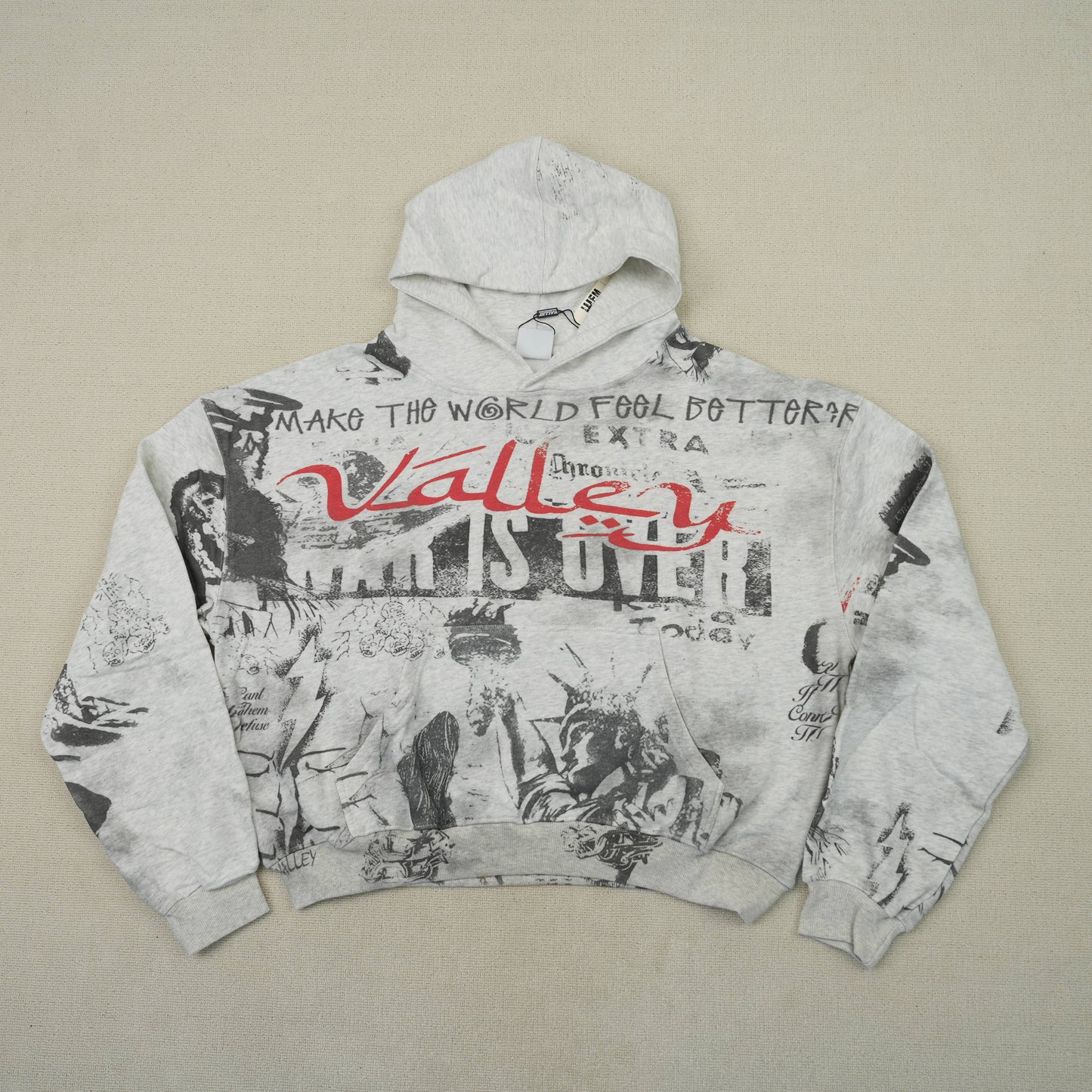 Vale Forever Mural Hoodie Grey