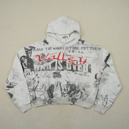 Vale Forever Mural Hoodie Grey