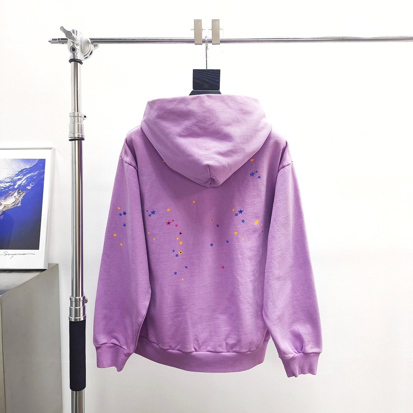 Sp5der Acai Hoodie Purple