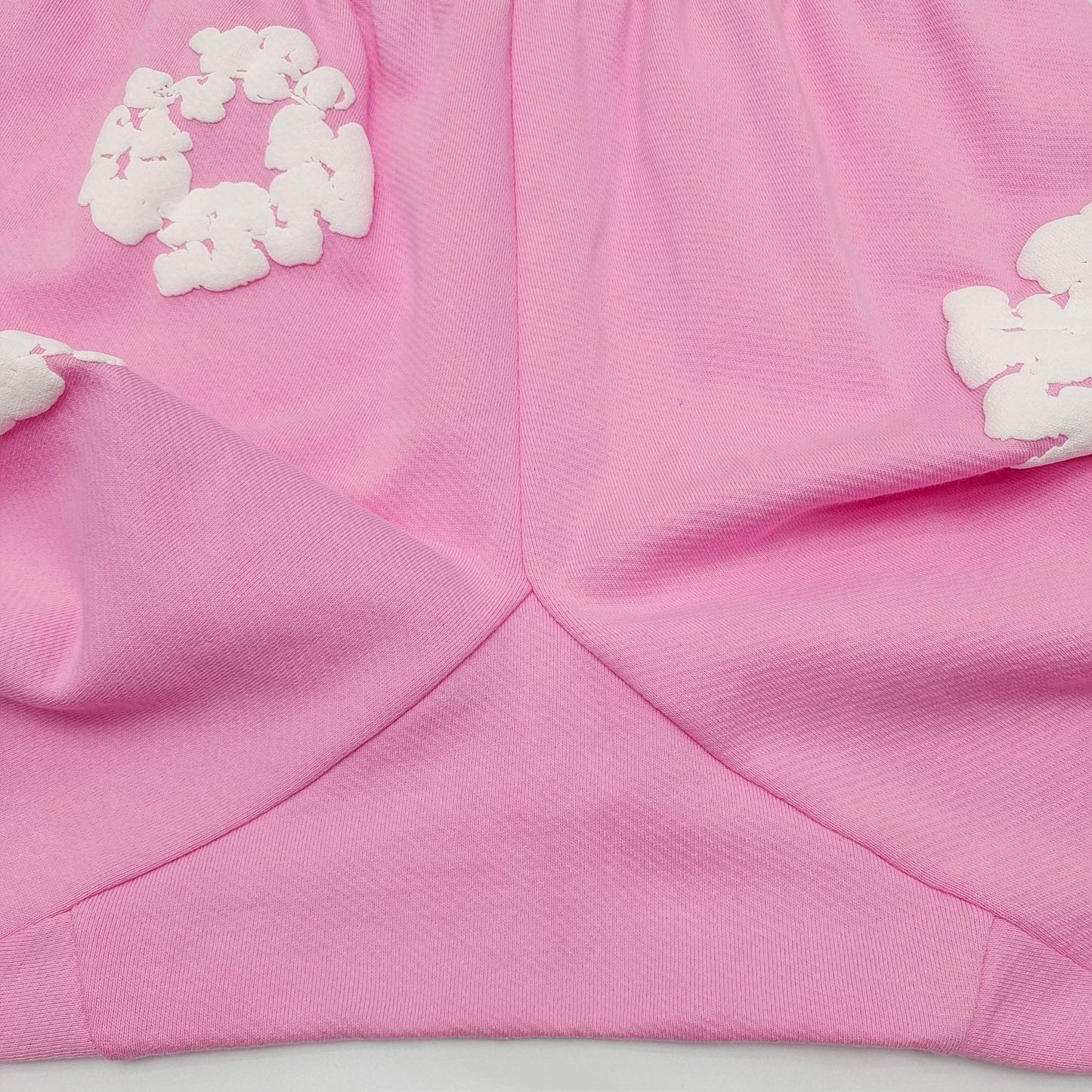 Pink denim tears sweatpants
