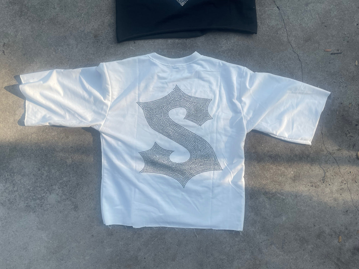 White  Saint boxed  fit tee