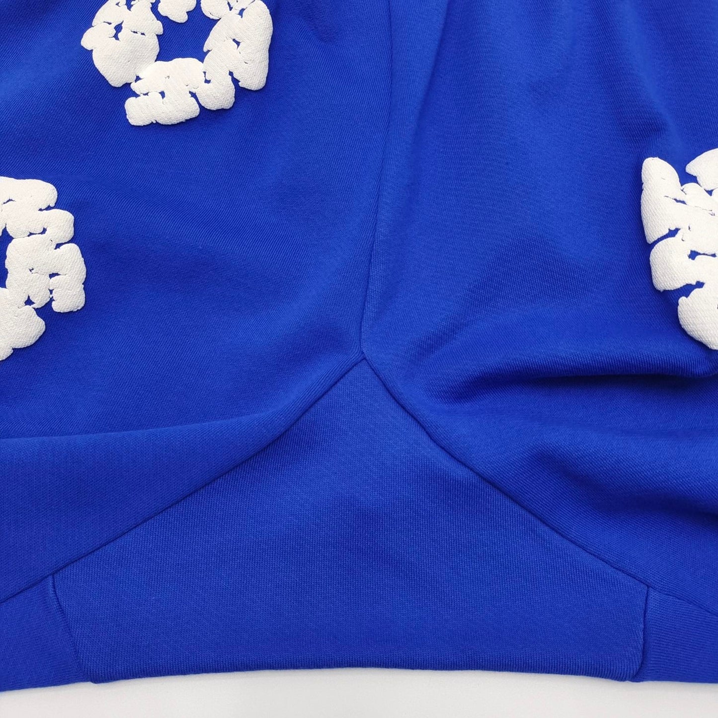 Dark blue denim tears sweatpants