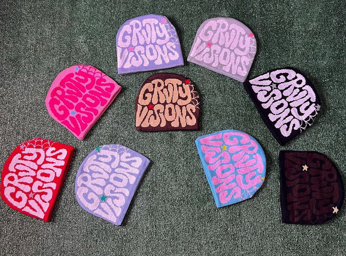 Gravity vision y2k beanies