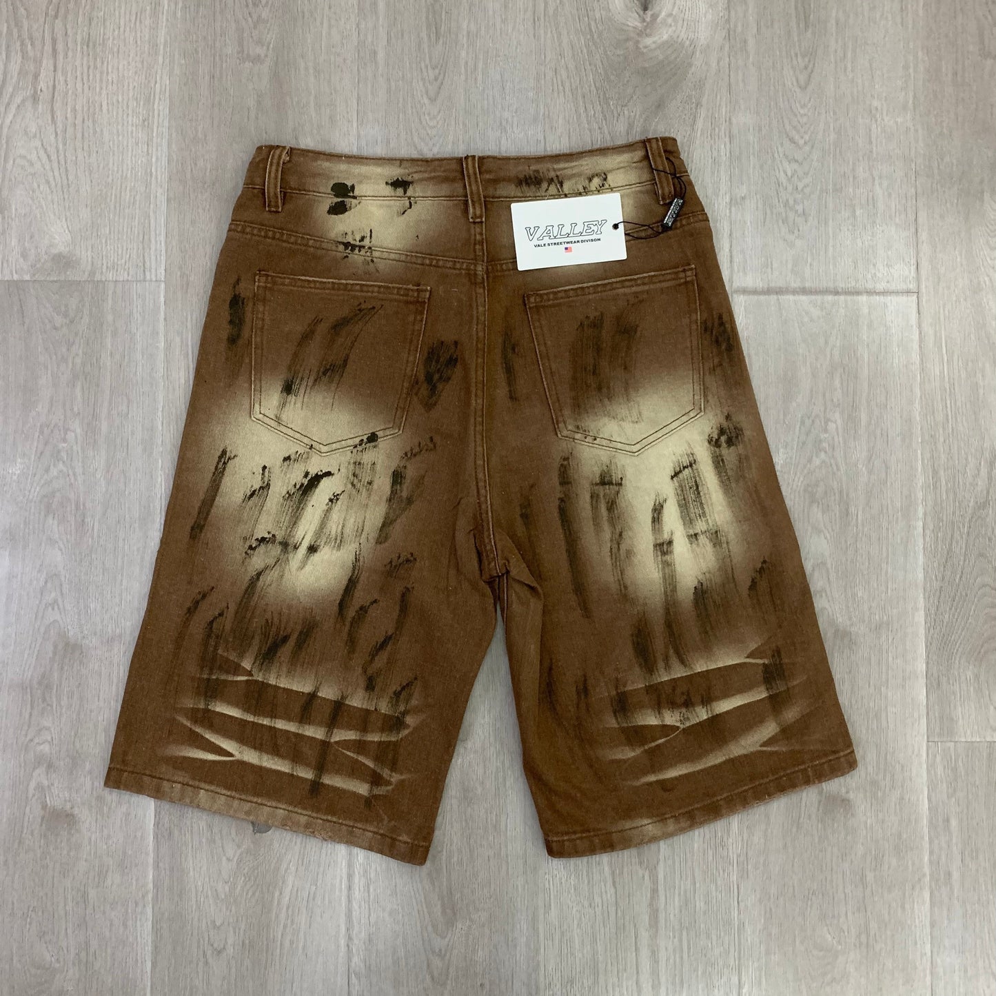 Vale Forever Skittles Jorts Men's Rhinestones Denim Shorts