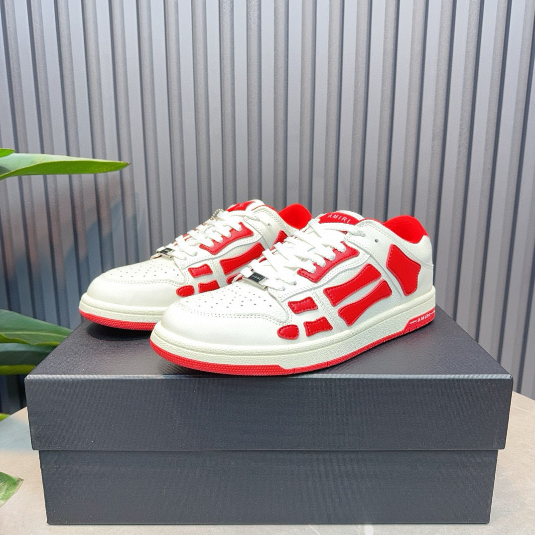 Amiri Skel Top Low 'red  white '