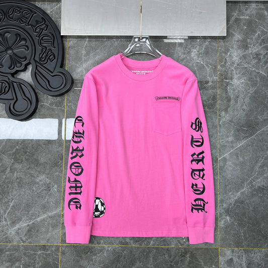 Pink chrome hearts longsleave