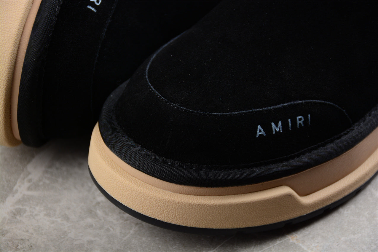Amiri uggs Malibu suede boots black