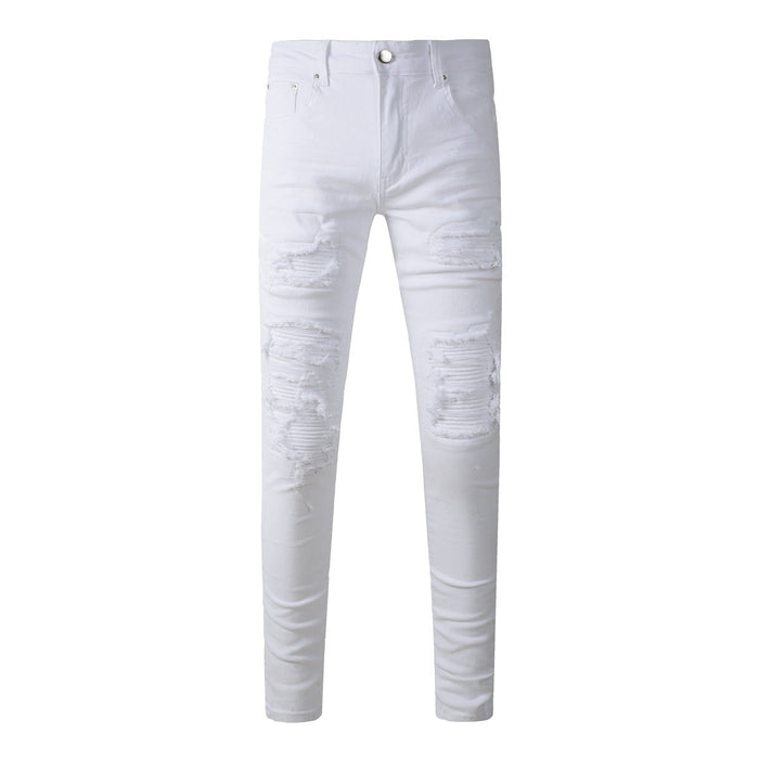 Amiri jeans all white