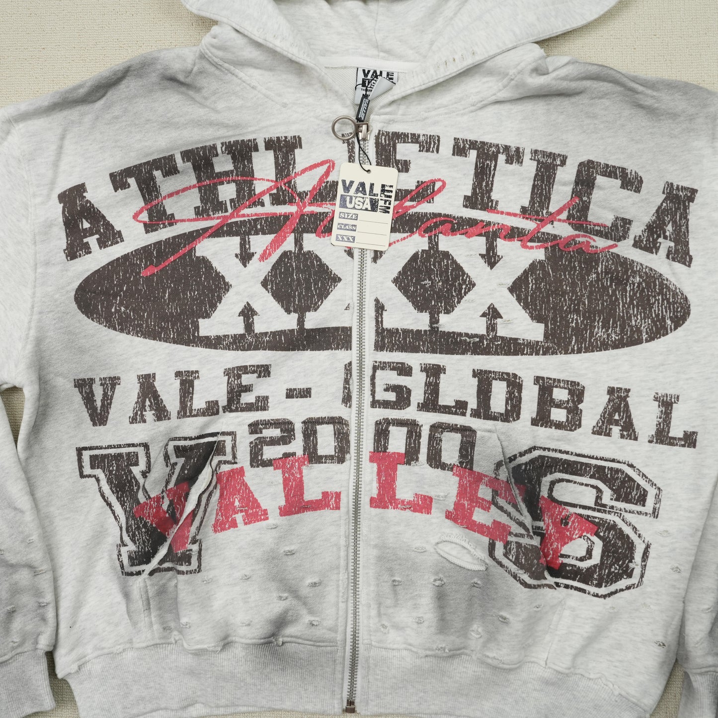 Vale Forever Destroyer Zip Up Hoodie