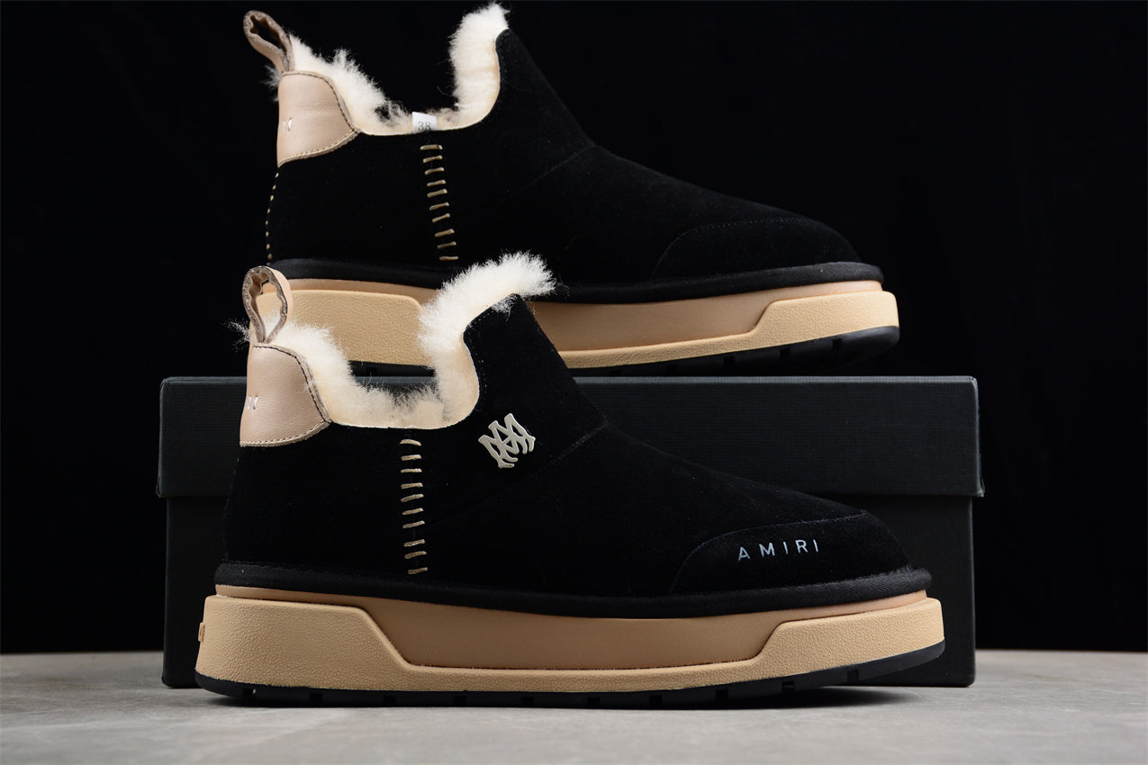 Amiri uggs Malibu suede boots black