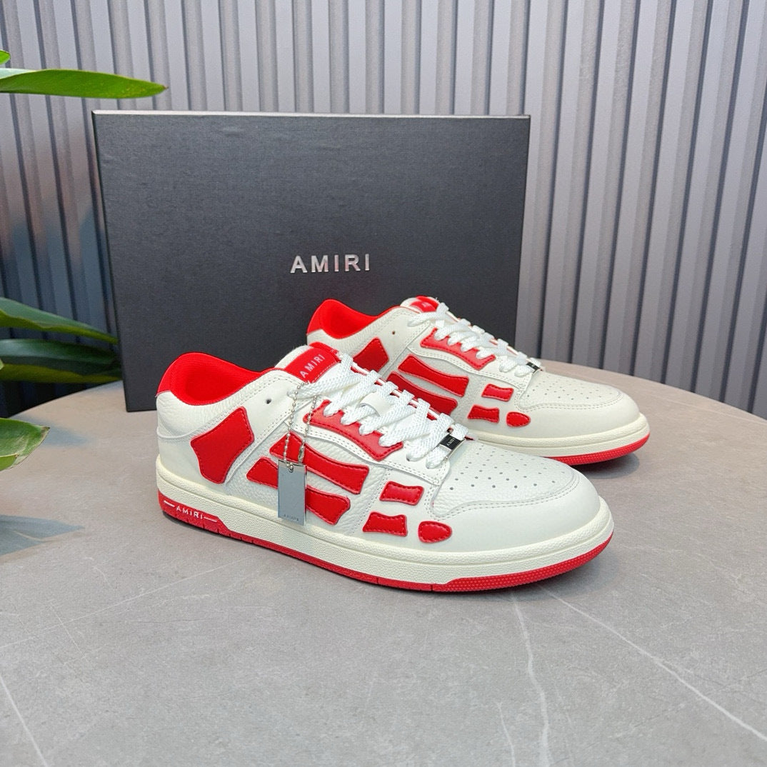 Amiri Skel Top Low 'red  white '