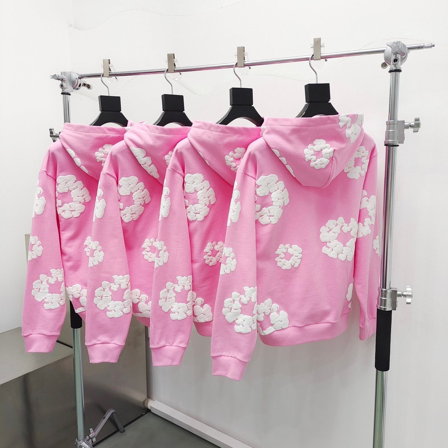 Pink  denim tears hoodie