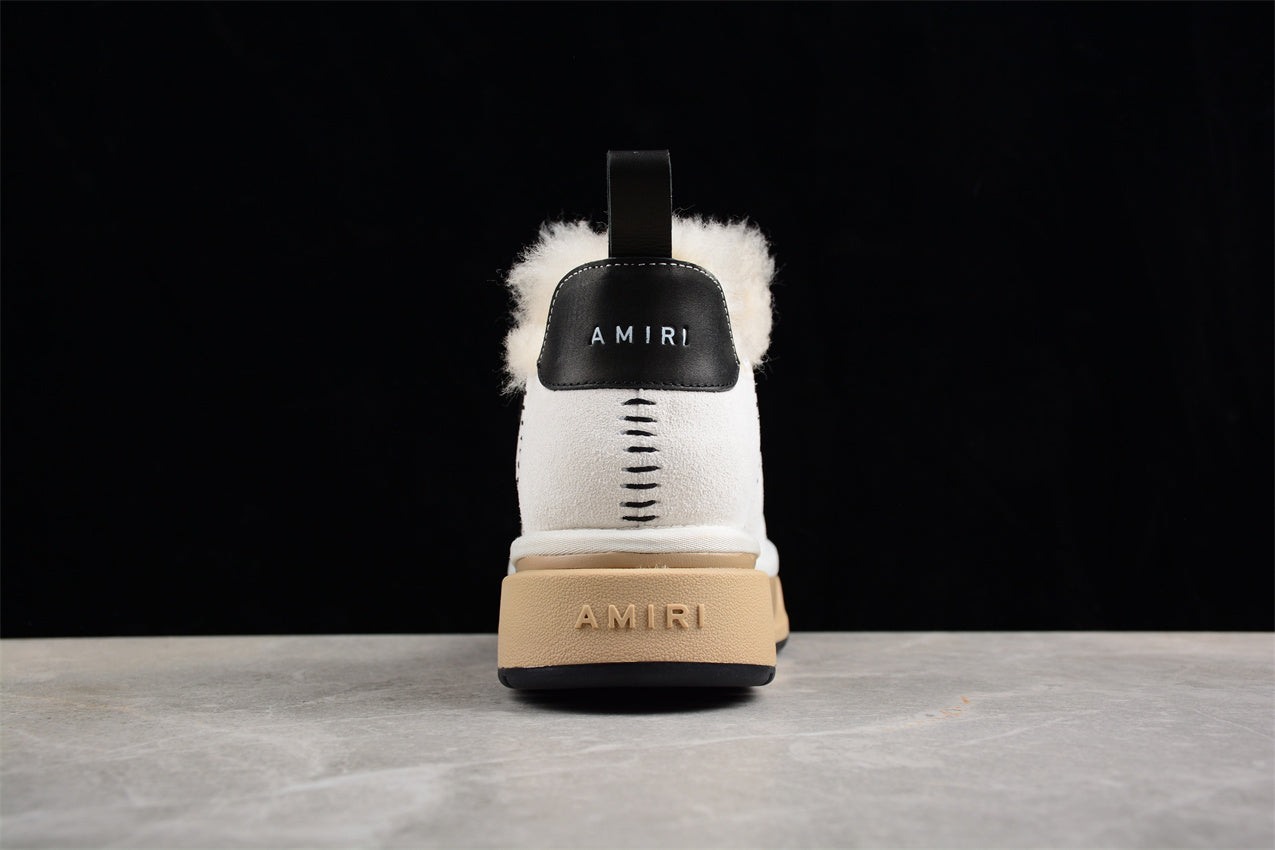 Amiri uggs Malibu suede boots white