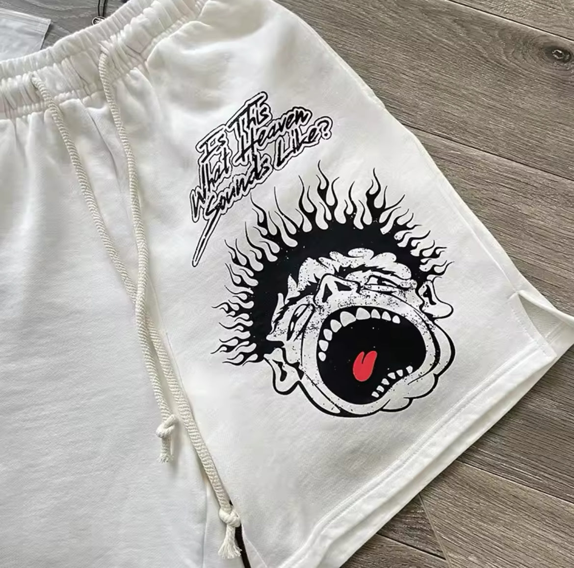 Hellstar studios white shorts