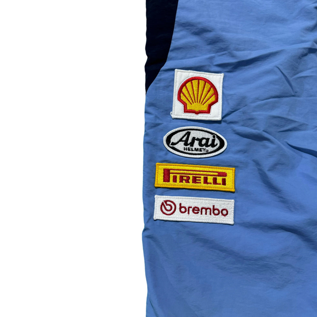 Supreme Ducati track pants black and blue