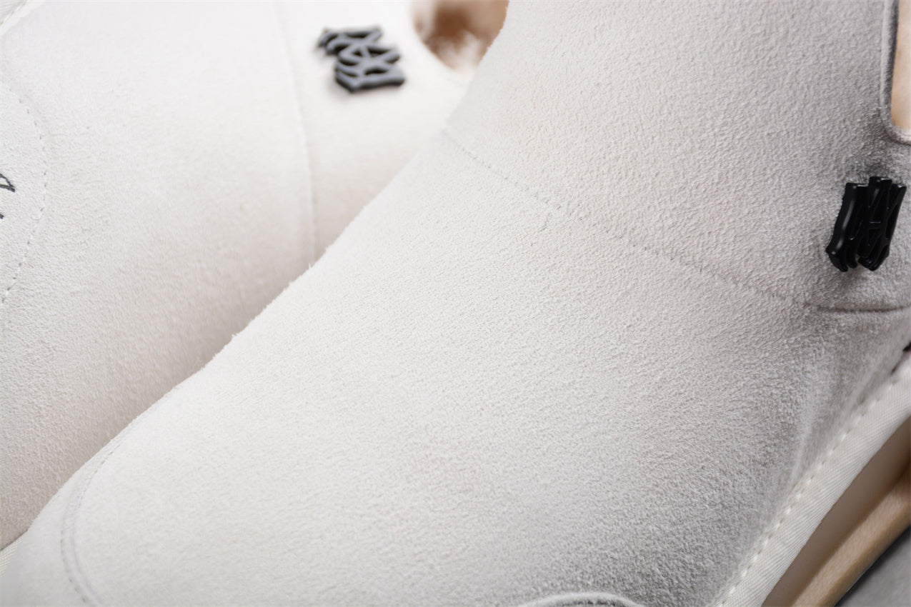 Amiri uggs Malibu suede boots white