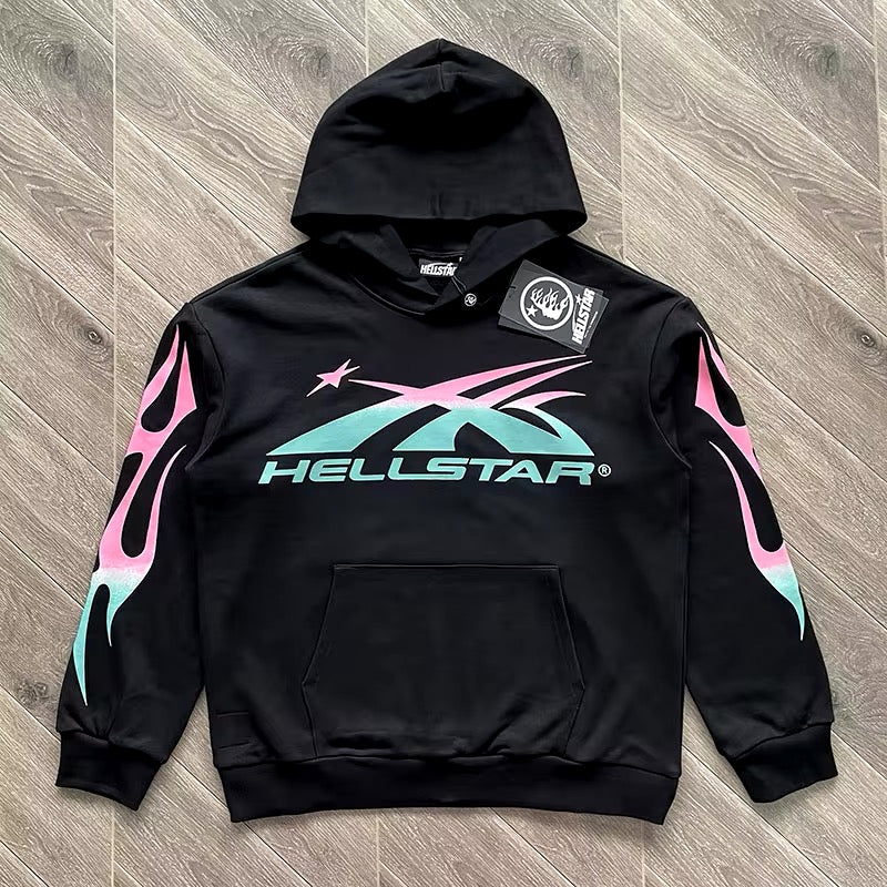 Hellstar Studios sports colorful hoodie