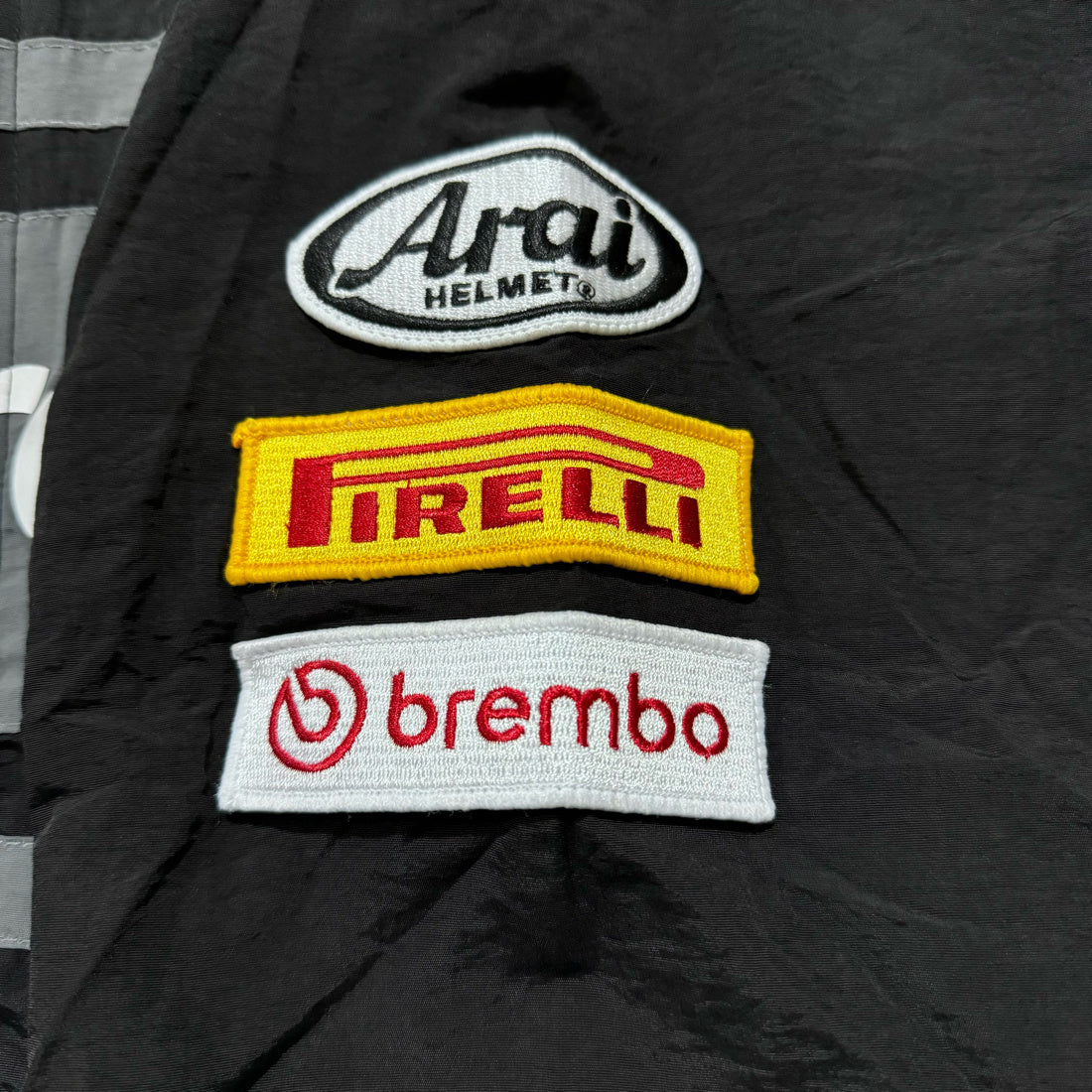 Supreme Ducati track jacket black gray and red