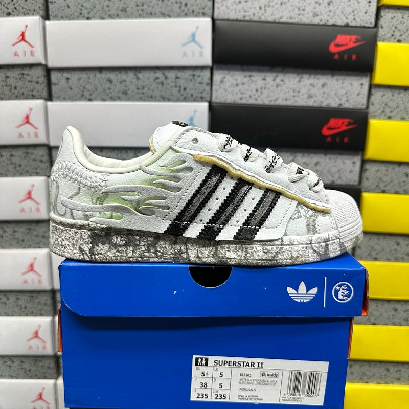 Hellstar x adidas Superstar 2 'White Flame'