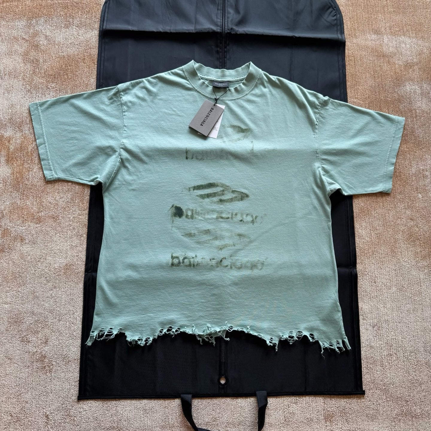 Balenciaga  DIY Imprint Cropped T-Shirt