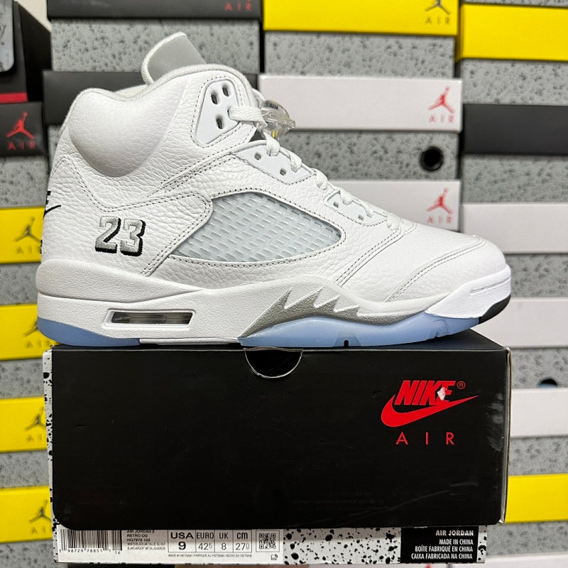 Air Jordan 5 Retro 'White Metallic
