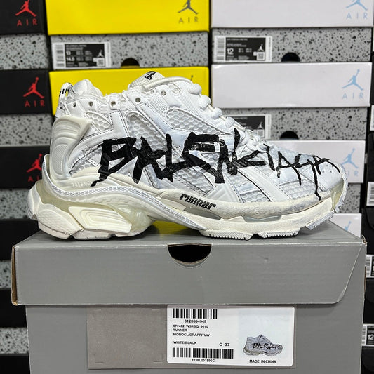 Balenciaga Runner Sneaker 'Graffiti - White Black'