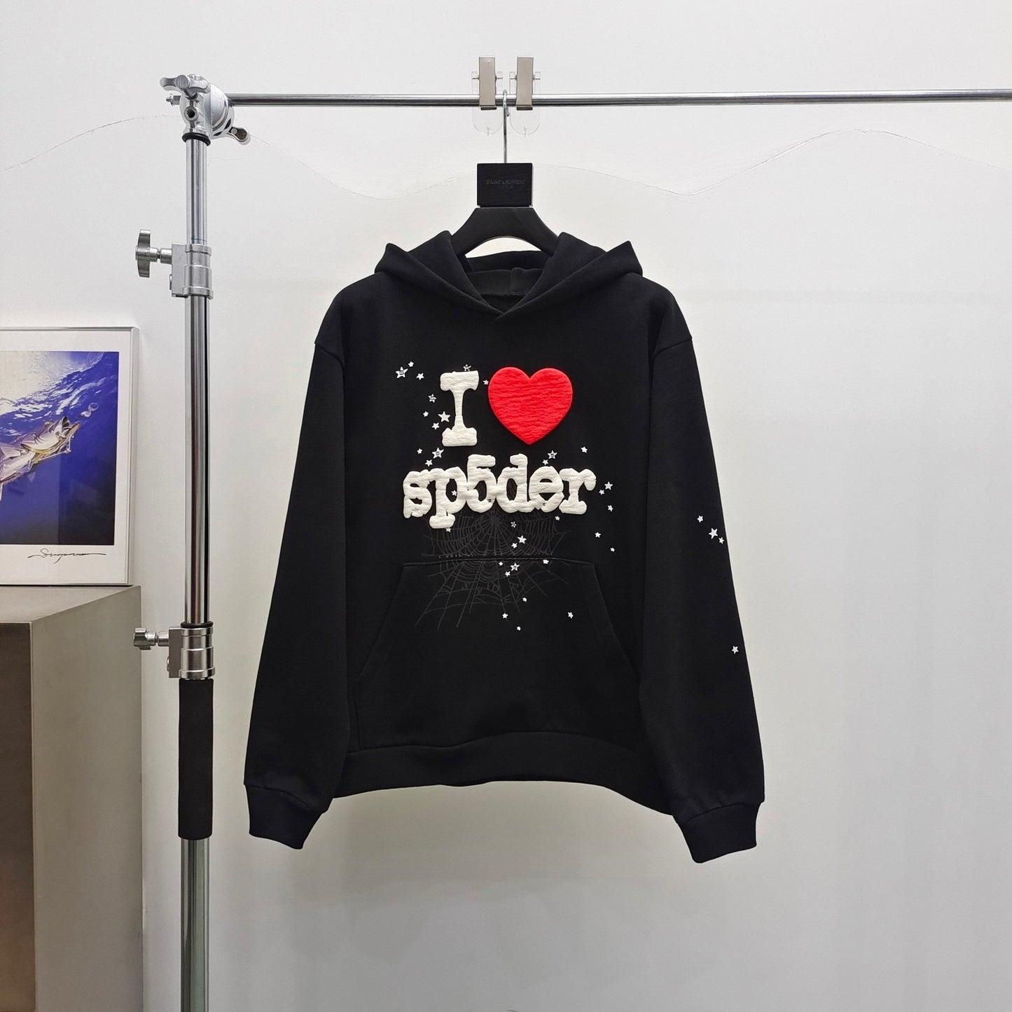 Sp5der worldwide I love spider hoodie