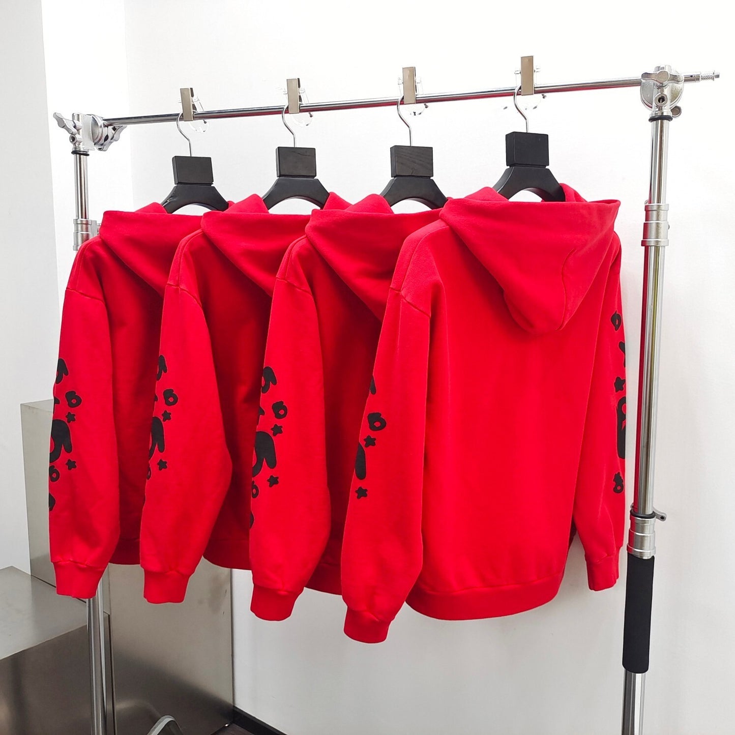 Red beluga sp5der hoodie