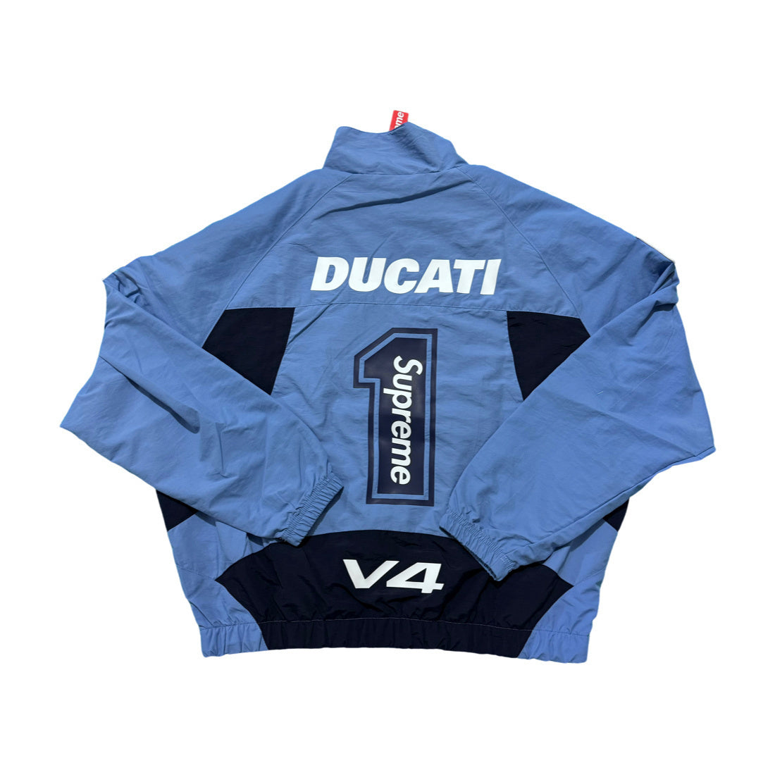 Supreme Ducati track jacket black and blue