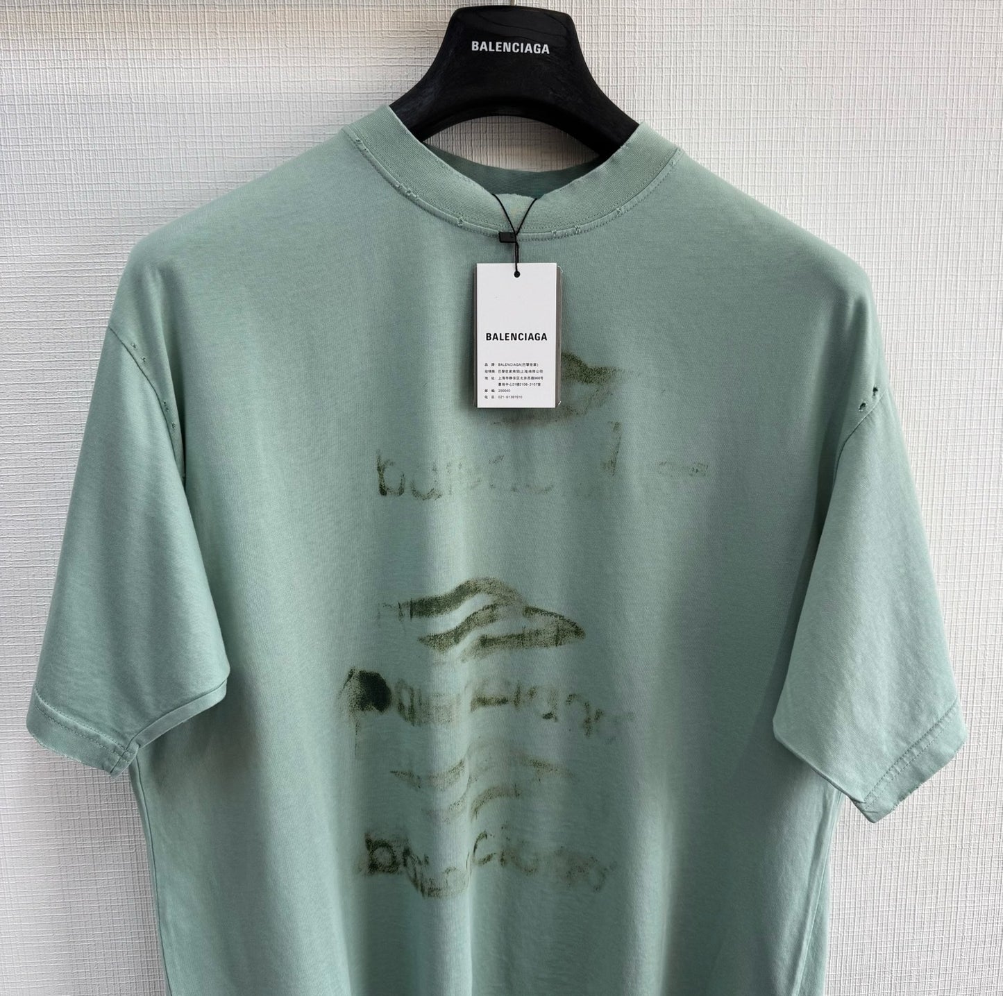 Balenciaga  DIY Imprint Cropped T-Shirt