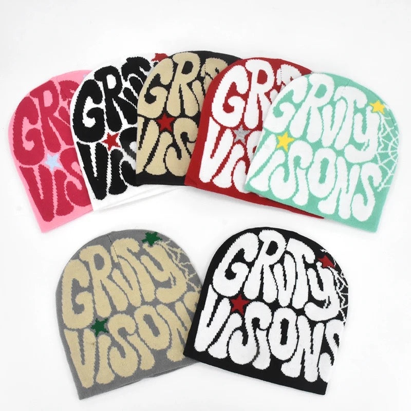 Gravity vision y2k beanies