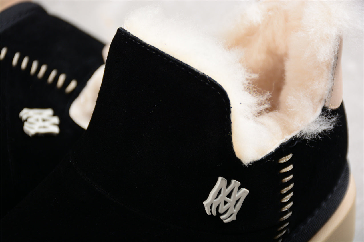 Amiri uggs Malibu suede boots black
