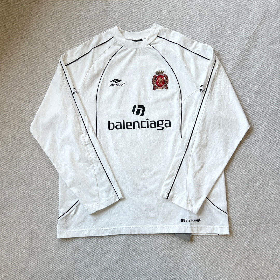 Balenciaga Paris Soccer Long Sleeve Oversized Jersey