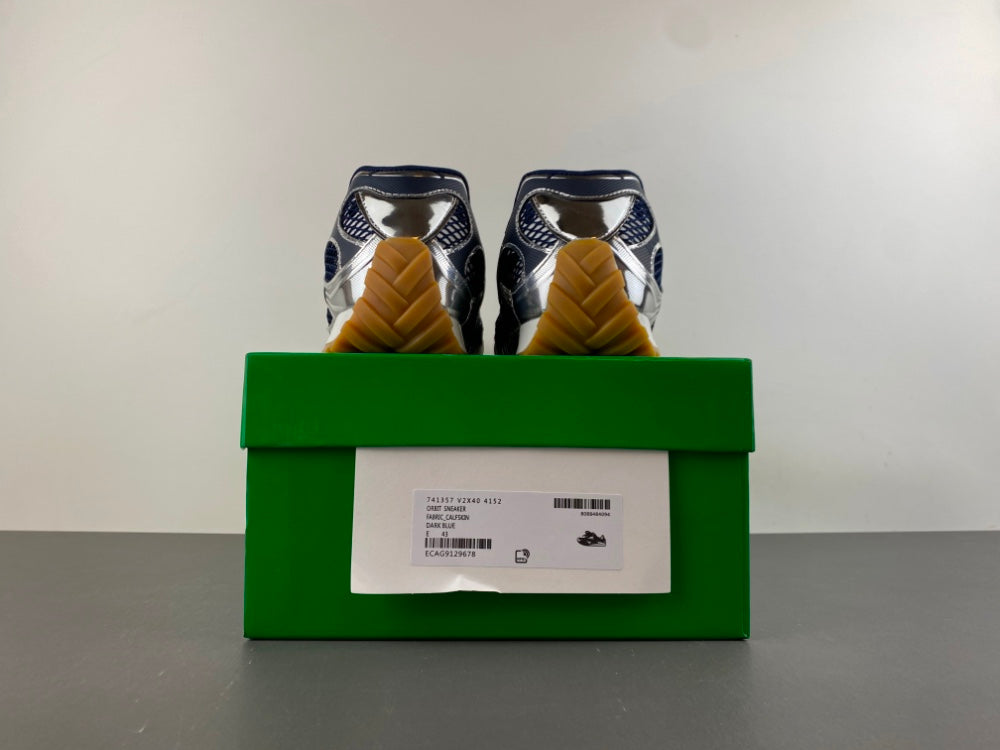 Bottega venta orbit dark blue and sliver