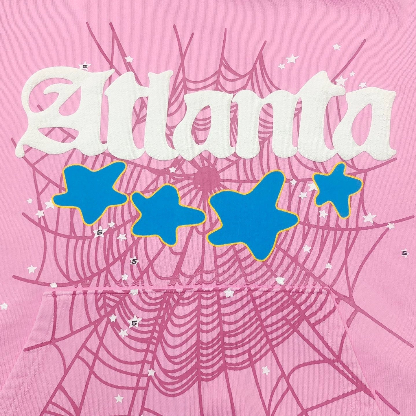 Pink Atlanta sp5der hoodie