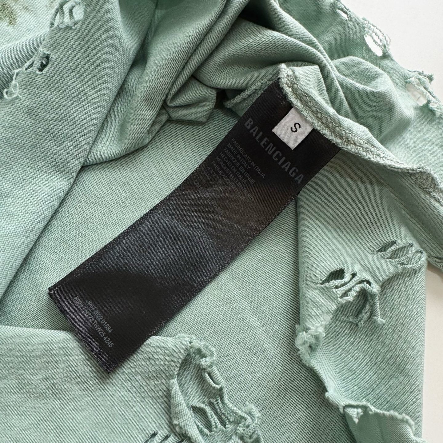 Balenciaga  DIY Imprint Cropped T-Shirt