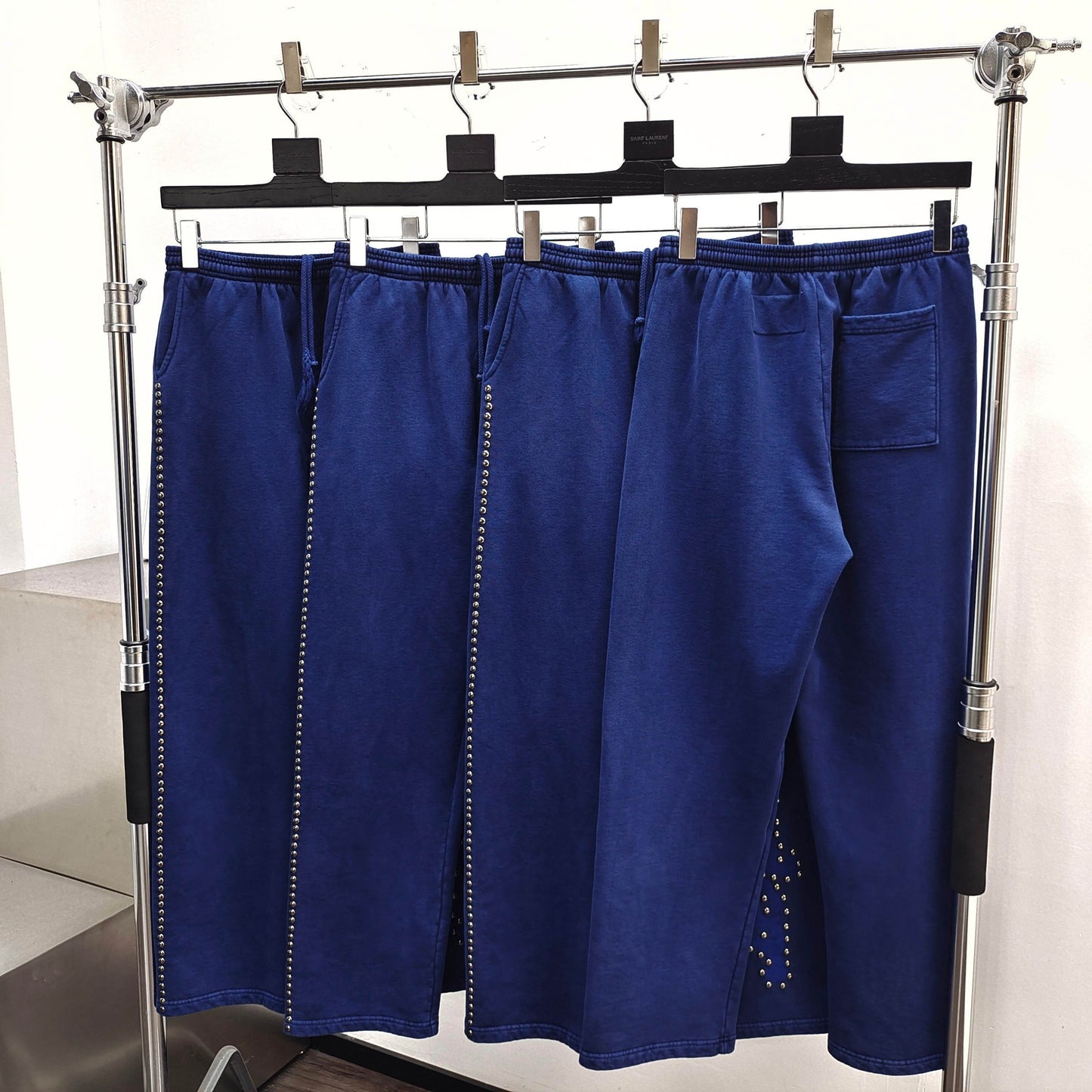 Sp5der FW25 Punk V3 Studded Sweatpant Blue