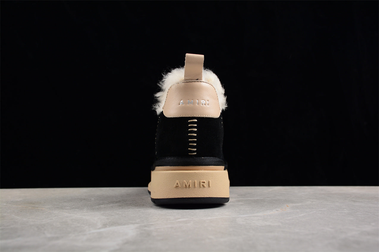 Amiri uggs Malibu suede boots black