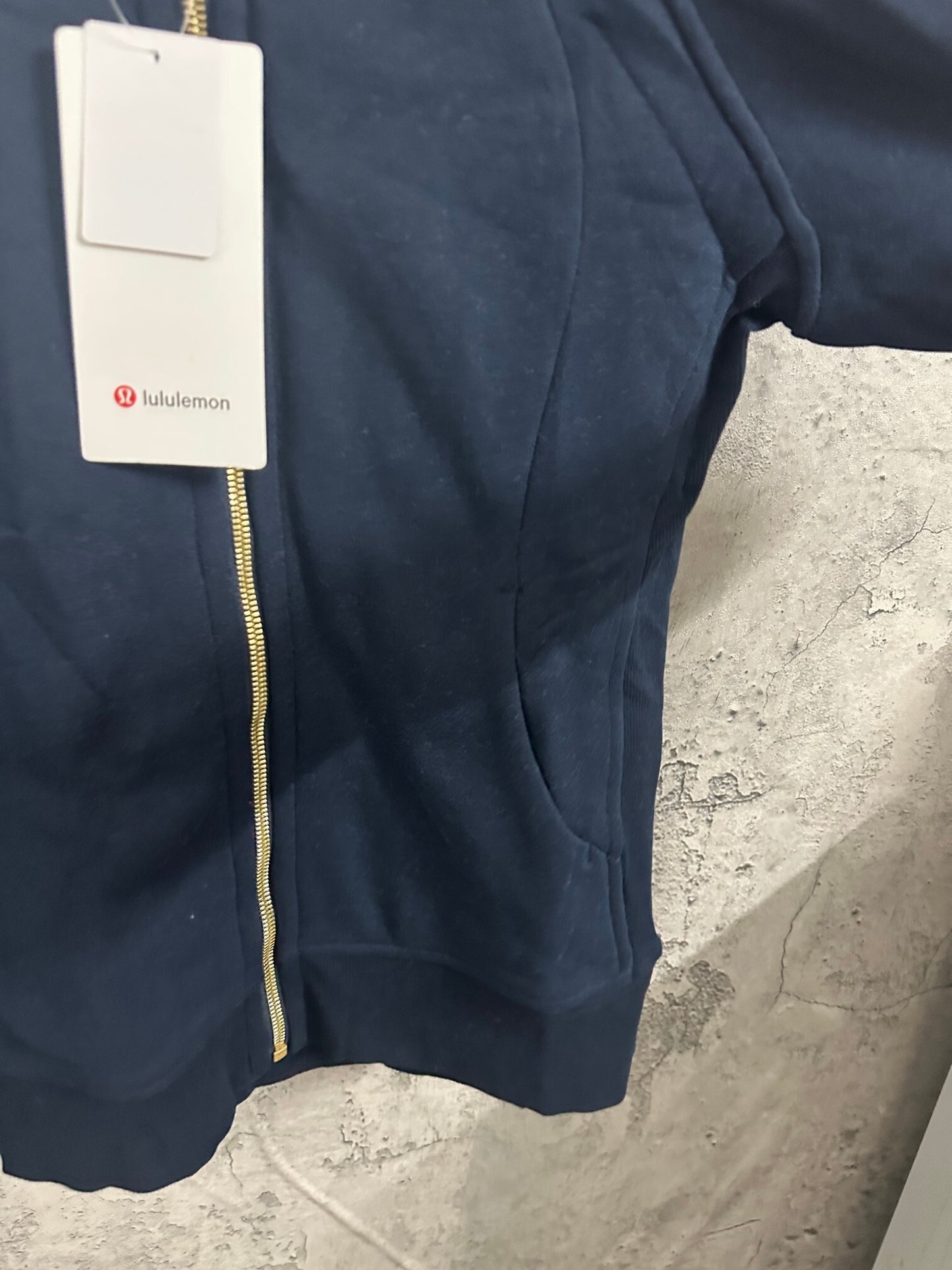 Lululemon dark blue scuba jacket