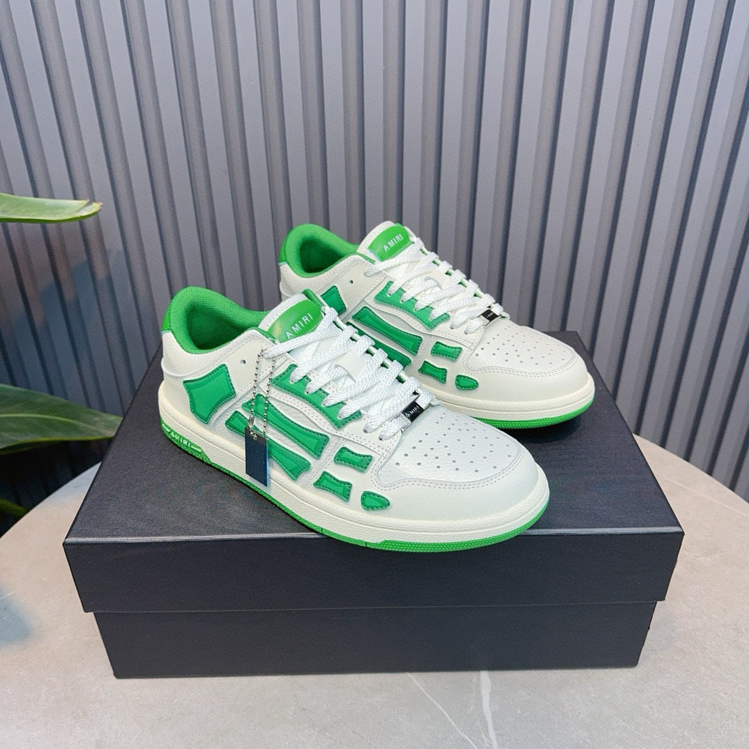 Amiri Skel Top Low 'White Green'