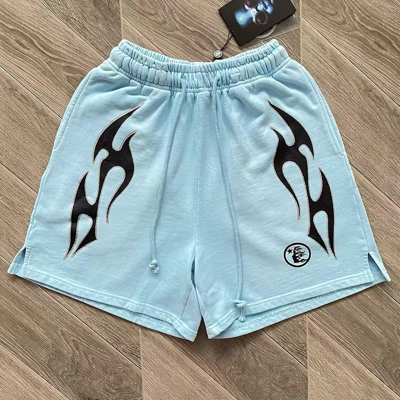 Blue hellstar flame shorts