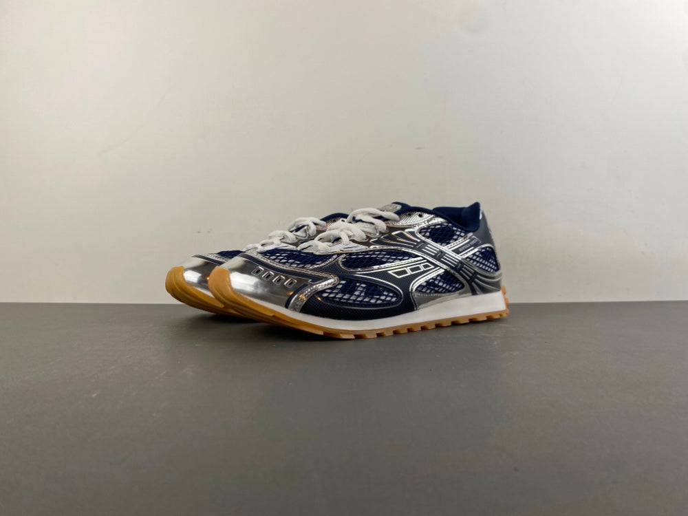 Bottega venta orbit dark blue and sliver